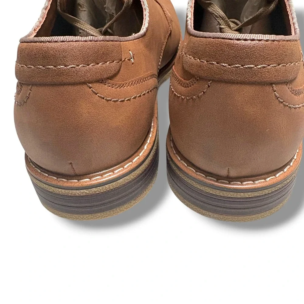 Dockers Mens Tan Brown Plain Toe Oxford Dress Shoes 90-42630 Size 13M